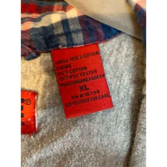 Wolverine men’s fully lined flannel plaid, long sleeve button down shirt S/XL - Picture 5 of 5